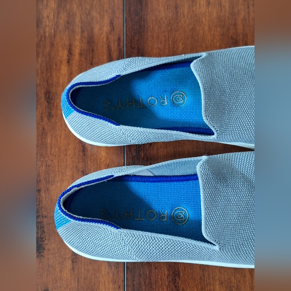 Rothy’s The Original Slip-On Sneaker Gray Knit Women’s Size 7.5 Casual Comfort - Picture 6 of 8